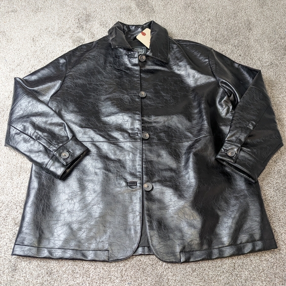 Levi's Men's Black Leather Jacket - Picture 3 of 5